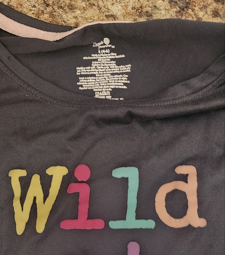 Women Multicolor 'Wild' Tee And Pant With Pockets Pjs